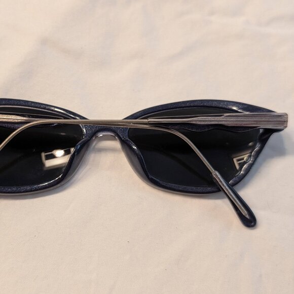 Women's Sunglasses Blue with Grey Lenses - Picture 7 of 9